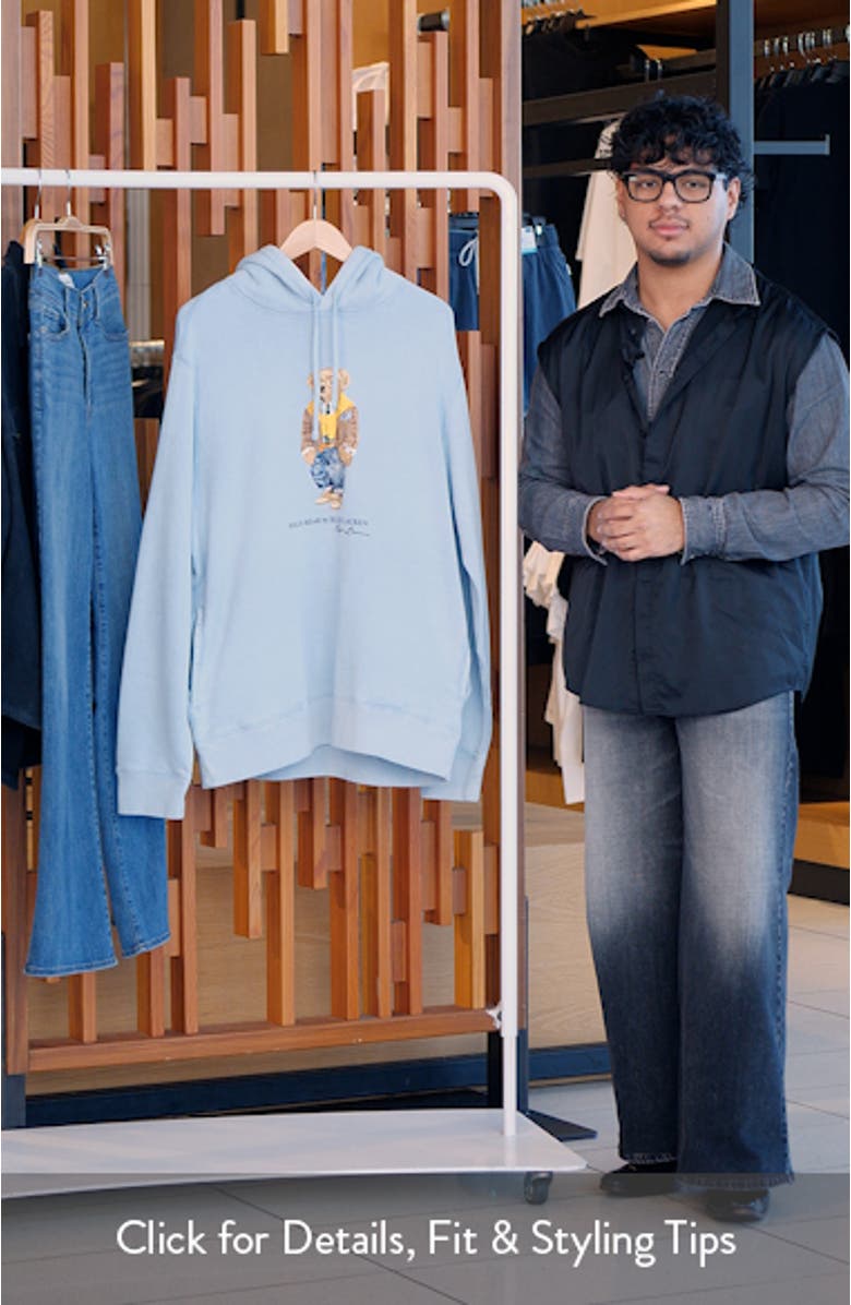 Polo Bear Graphic Hoodie, sales video thumbnail