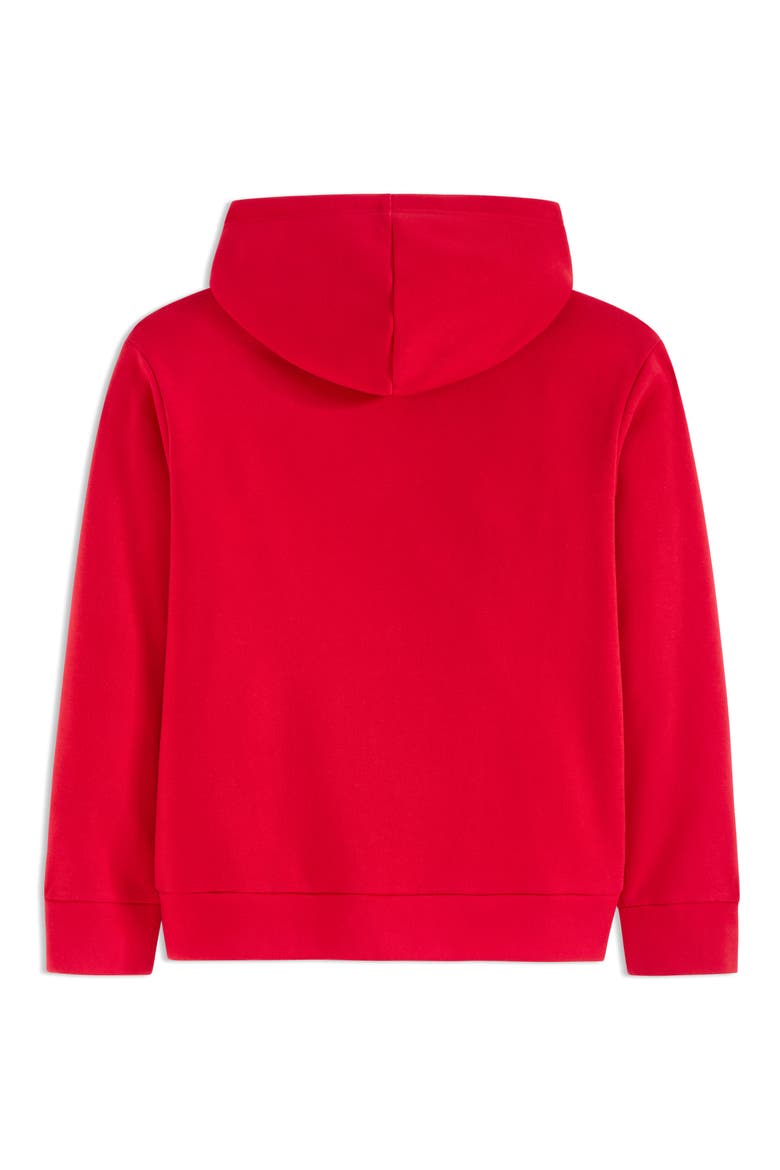 Kids' Essential Basics Fleece Pullover Hoodie, Alternate, color, MEDIUM RED