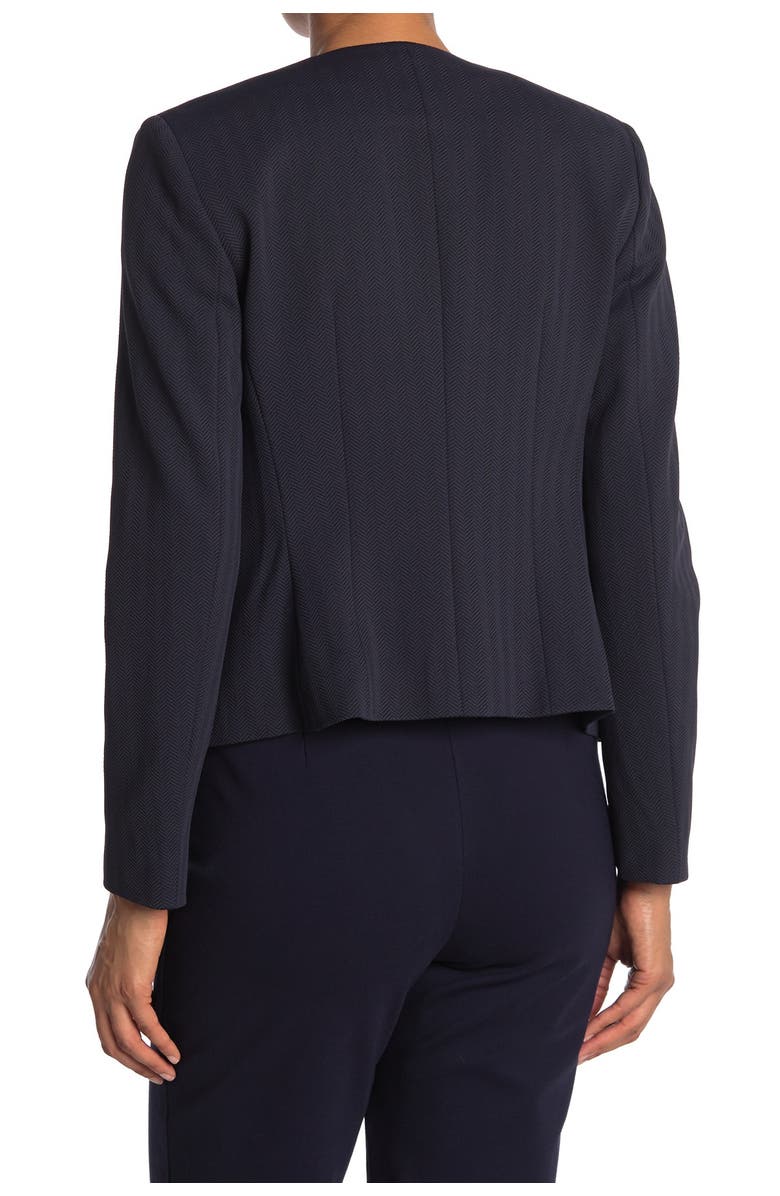 BOSS Jersa Herringbone Zip Front Jacket, Alternate, color,
