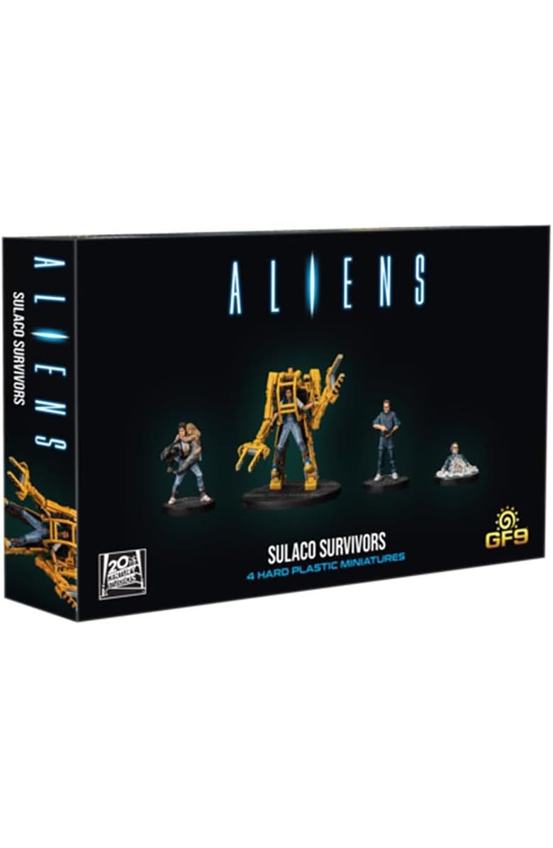 GF9 Aliens Sulaco Survivors RPG Unpainted Miniatures, 4 Pieces, Main, color,