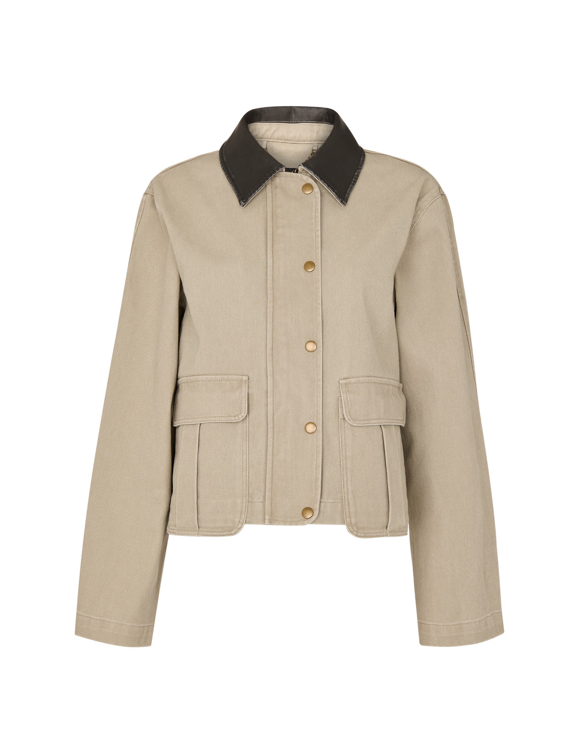 Casual Contrast Collar Jacket - image 2
