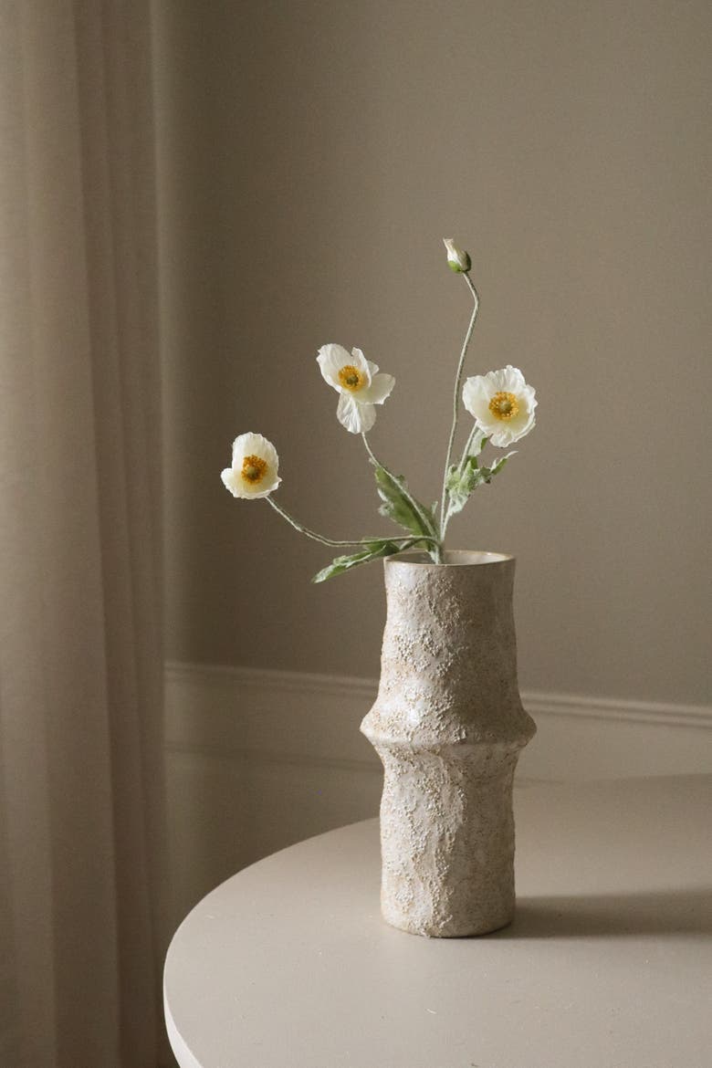 White Poppy Flower, Alternate, color, White