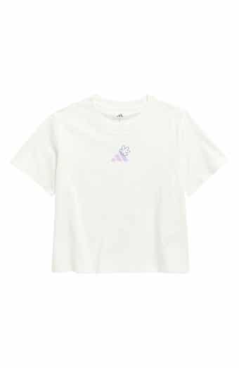 adidas Kids' Floral Logo Graphic T-Shirt