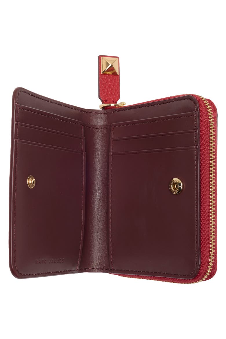 Bold SLG Mini Compact Wallet, Alternate, color, SAVVY RED