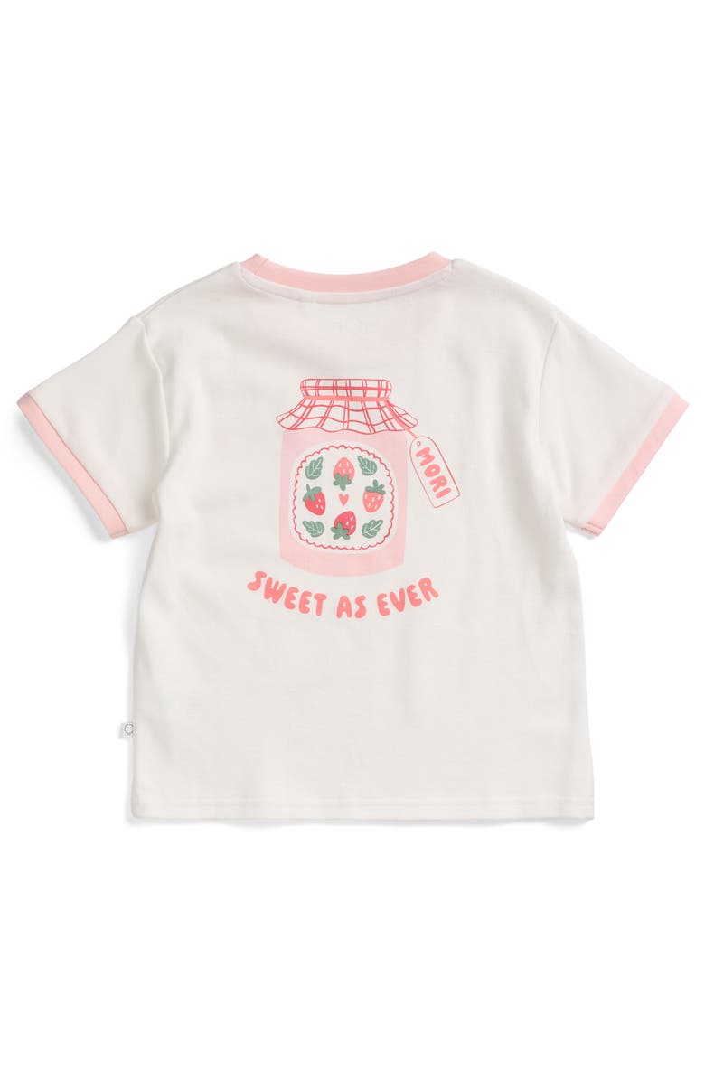 MORI Oversized Printed T-Shirt, Alternate, color, Strawberry Crystal Rose