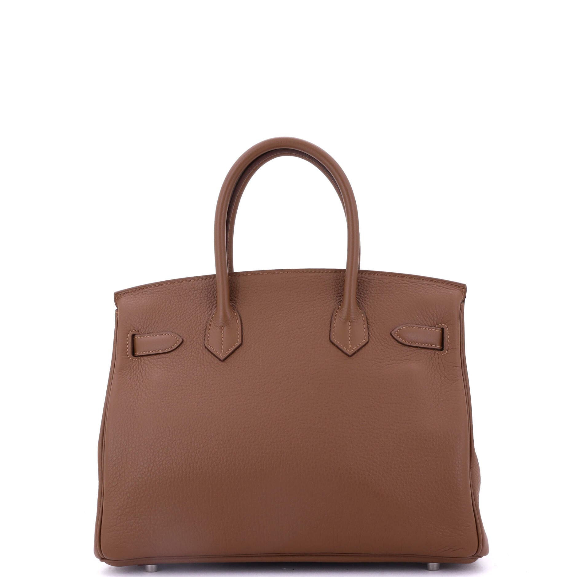 Pre-Owned Hermes Birkin Handbag Brown Togo with Palladium Hardware 30, Alternate, color, 