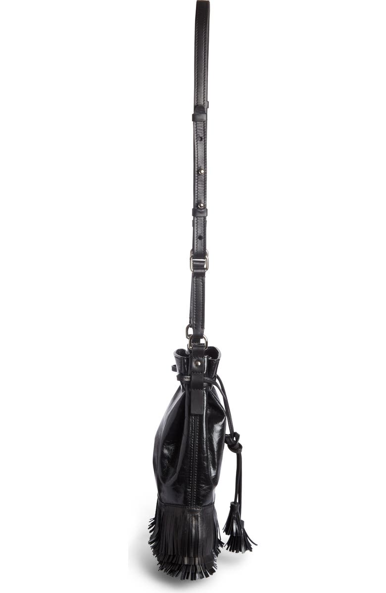 Isabel Marant Askiah Fringe Leather Crossbody Bag, Alternate, color,