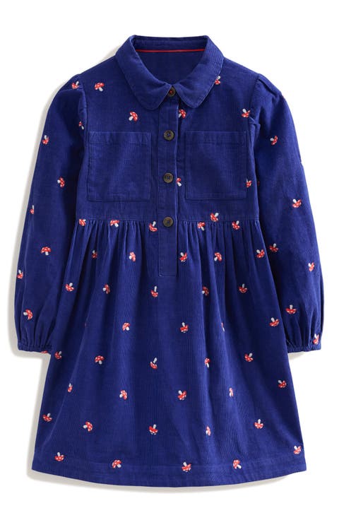 Kids' Aubrey Long Sleeve Corduroy Shirtdress (Toddler, Little Kid & Big Kid)