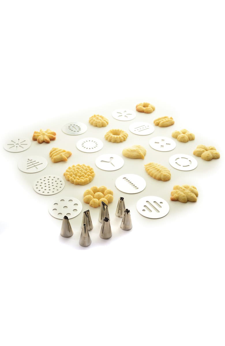 Norpro Stainless Steel Cookie and Icing Press with Storage Case, Black, Alternate, color, Black