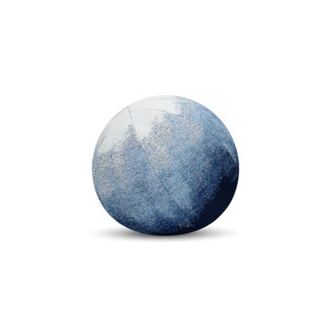 Artful Ombre Indoor & Outdoor Woven Accent Orb Pillow