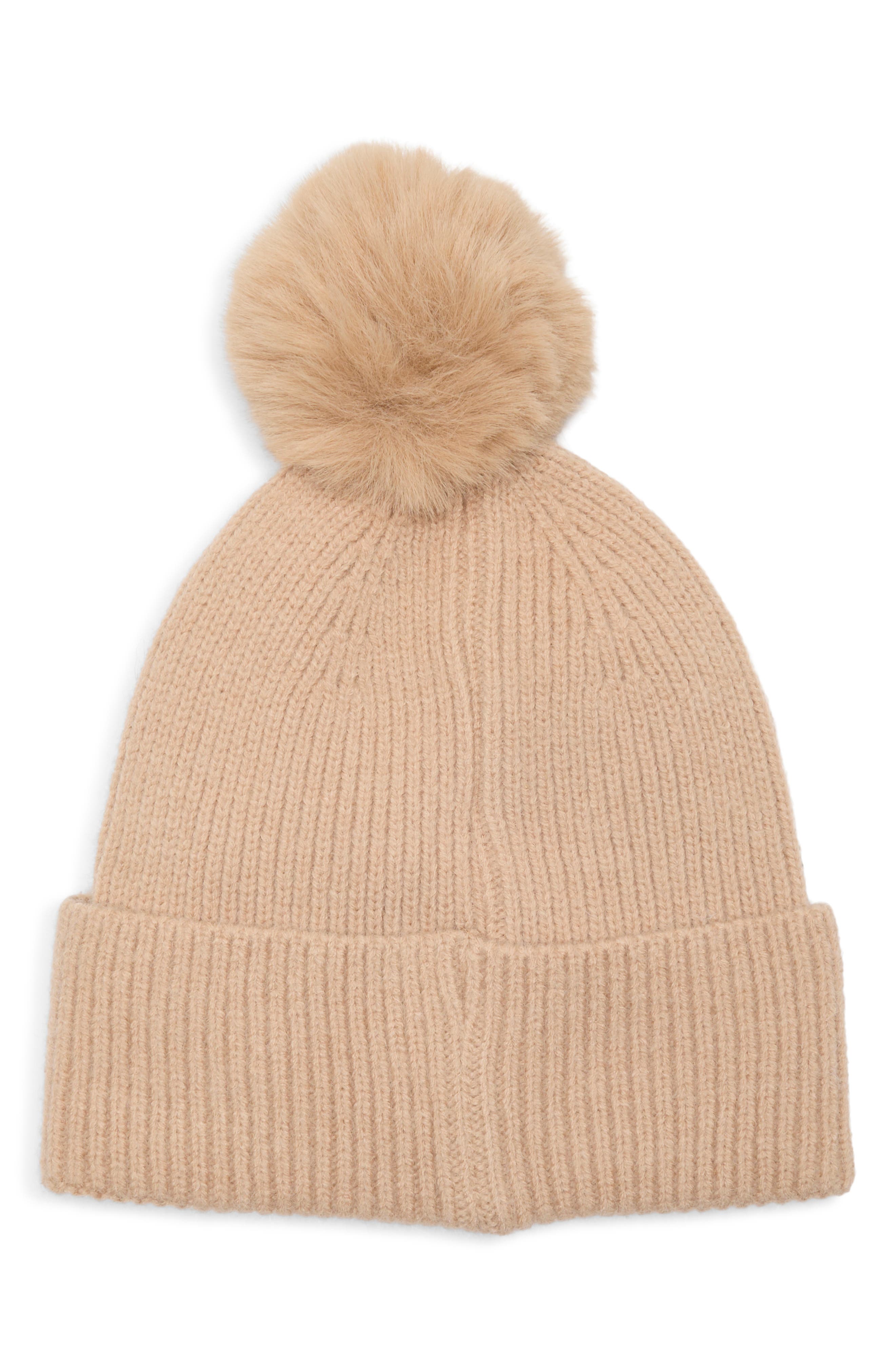 Animal Print Pom Beanie