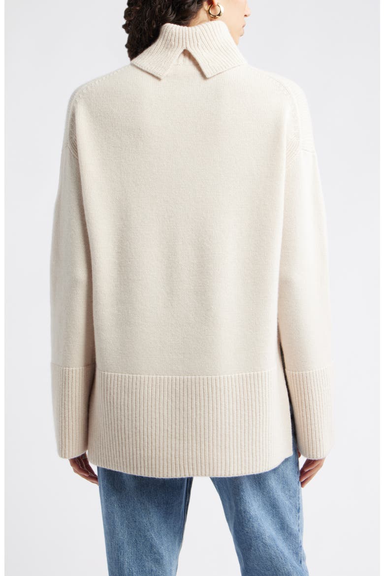 Wool & Cashmere Turtleneck Sweater, Alternate, color, BEIGE BEACH