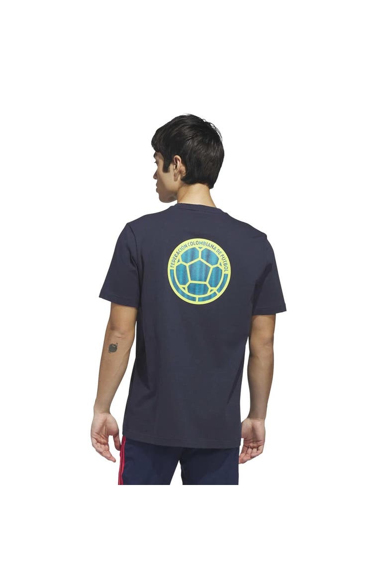 Men's adidas Navy Colombia National Team 2026 Away Jersey Hook T-Shirt, Alternate, color, Navy