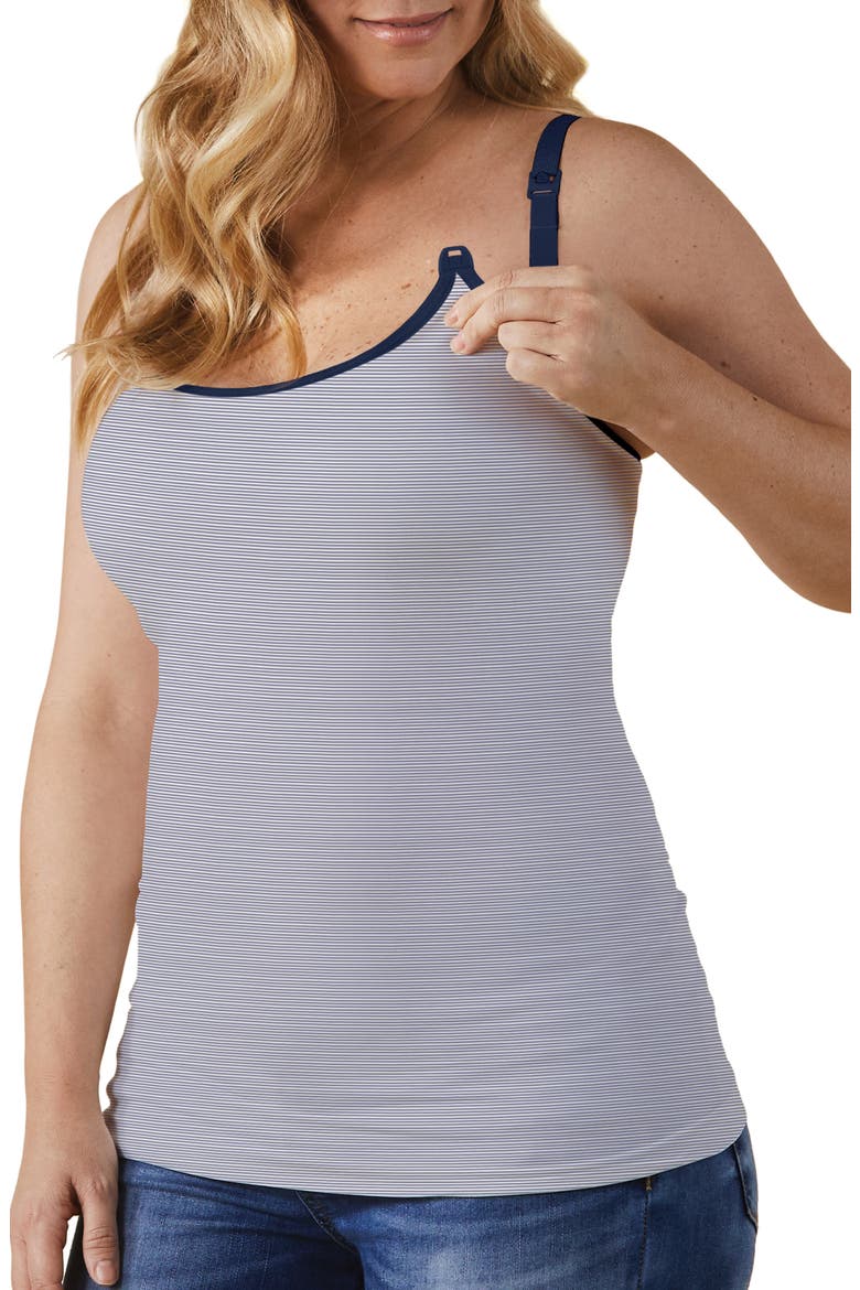 Maternity/Nursing Camisole, Alternate, color, FEEDER STRIPE