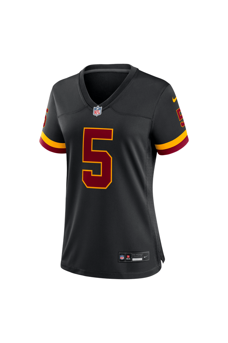 Women's Nike Jayden Daniels Black Washington Commanders Hail Raiser Alternate Game Jersey, Alternate, color, Black