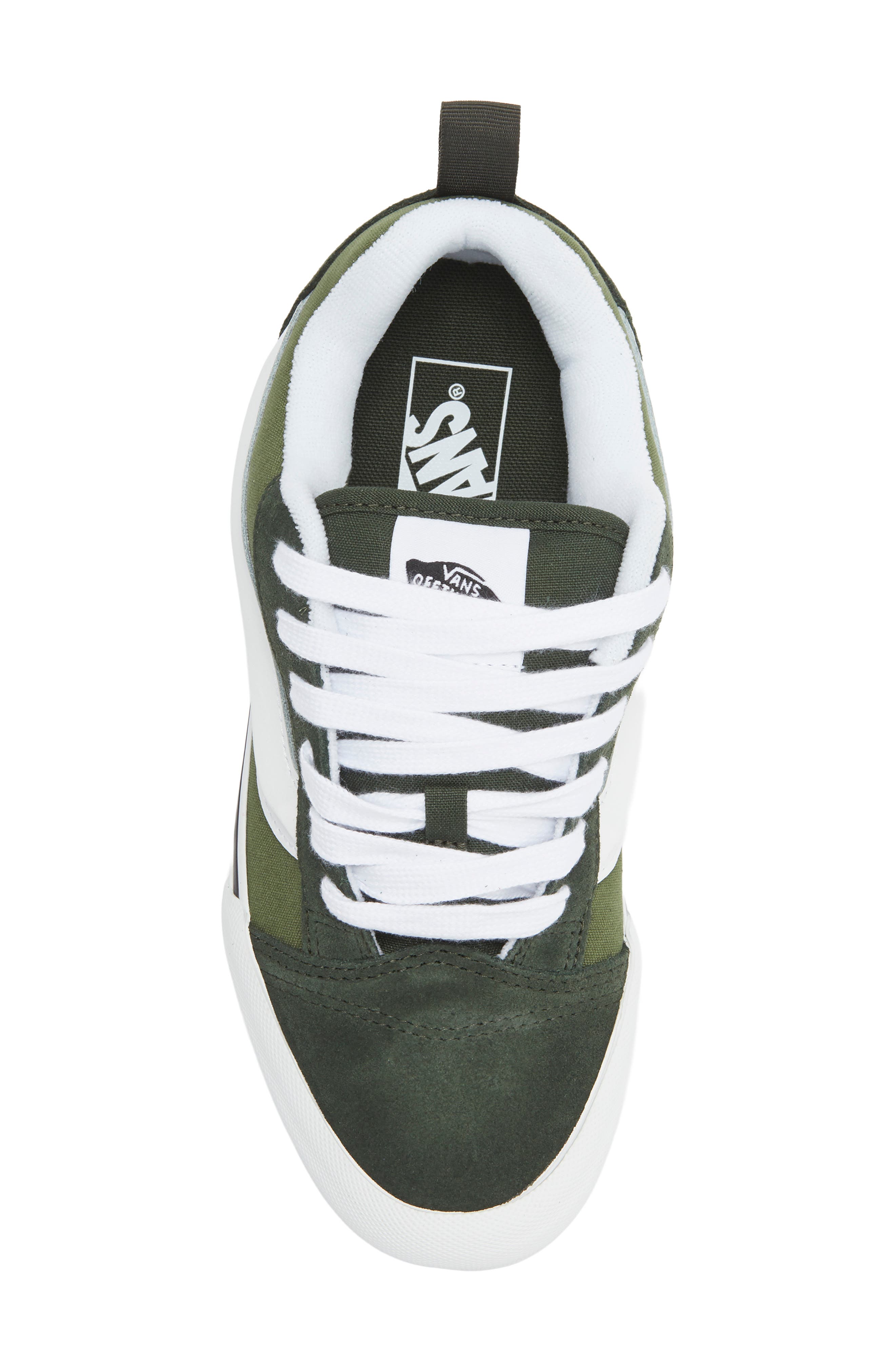 Vans Kids' Knu Skool Sneaker, Alternate, color, Pine Forest