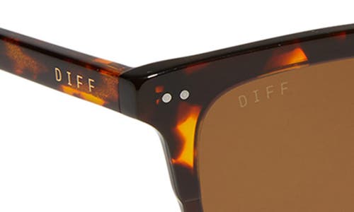 Diff 52mm Billie Rich Square Polarized Sunglasses