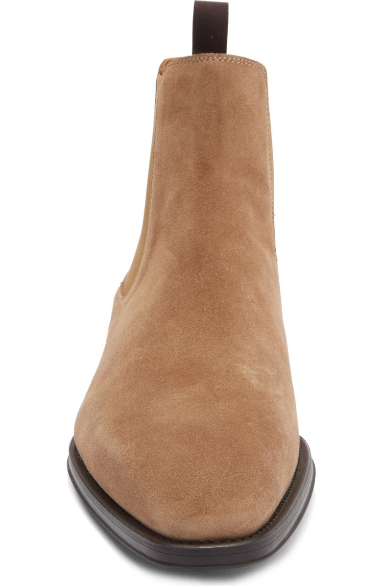 Magnanni Burlo Leather Chelsea Boot, Alternate, color, Castoro Suede