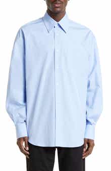 McQueen Oversize Cotton Button-Up Shirt
