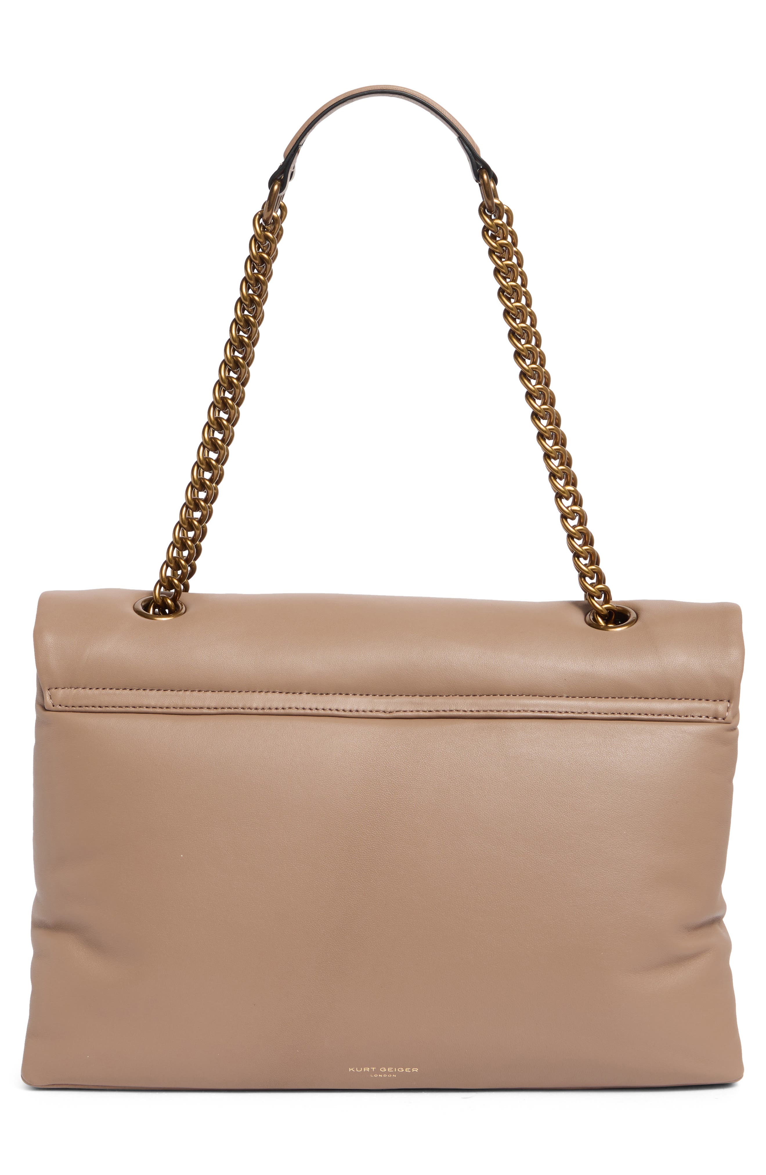 Kurt Geiger London XXL Kew Leather Bag, Alternate, color, Light Beige