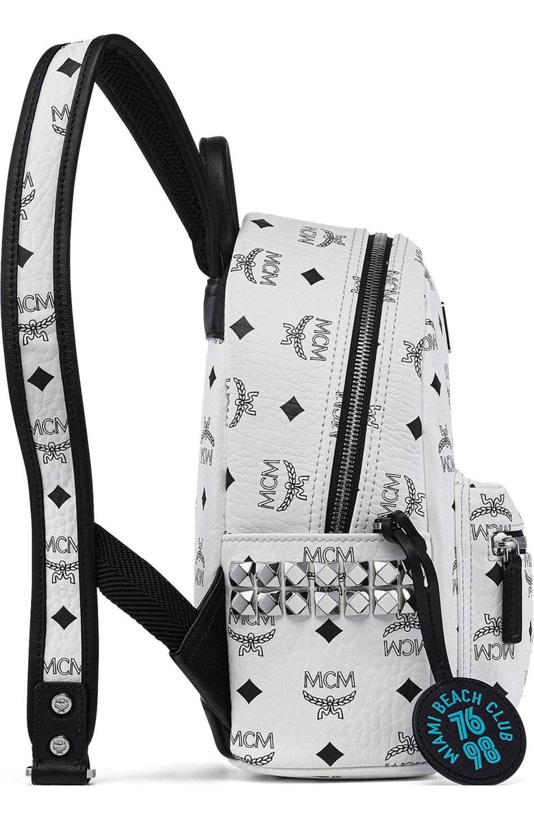 MCM Mini MCM x SNIPES Stark Side Studs Backpack in Visetos, Alternate, color,
