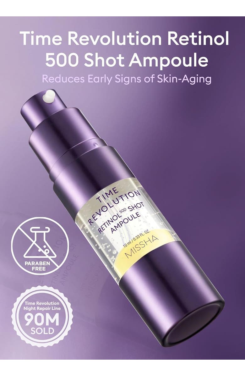 MISSHA Time Revolution Night Repair Retinol Intensive Ampoule, Alternate, color, 