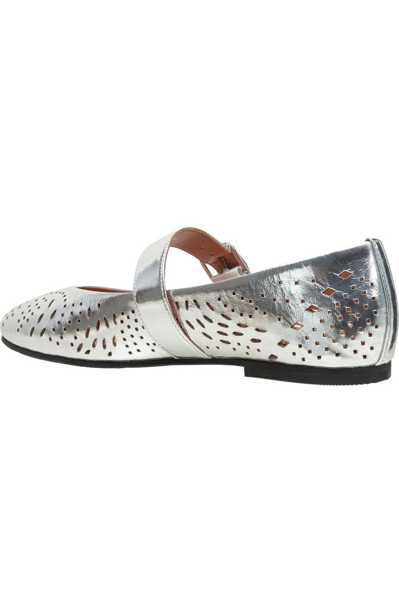 Linea Paolo Miller Mary Jane Flat, Alternate, color, Silver