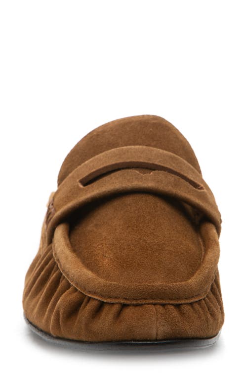 275 Central Vivien Penny Loafer Mule In Brown