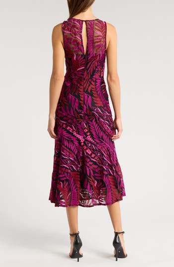 Laurel Leaf Embroidered Midi Dress