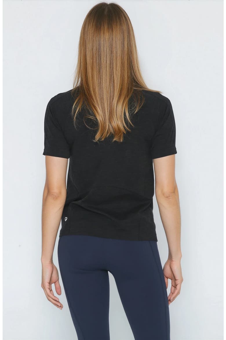 Aria Running Seamless Nursing Tee Short Sleeve, Alternate, color, Noir