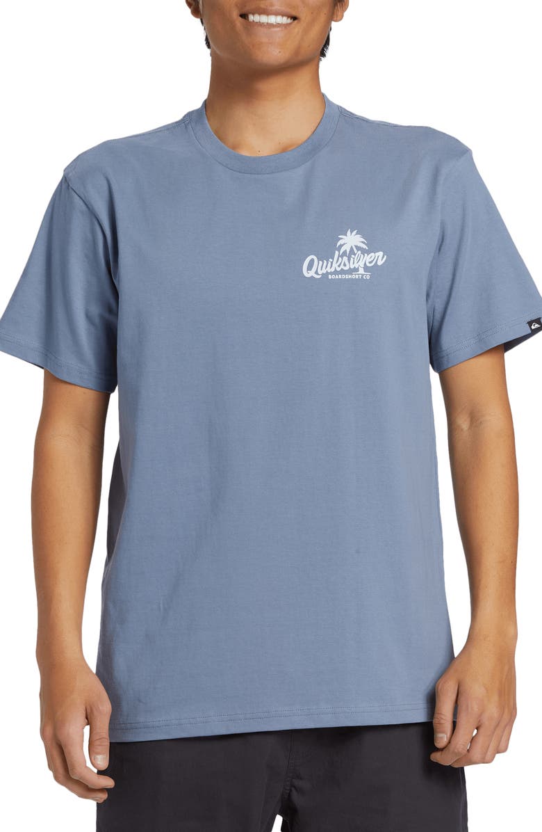 Quiksilver Palm Script Graphic T-Shirt, Main, color, 