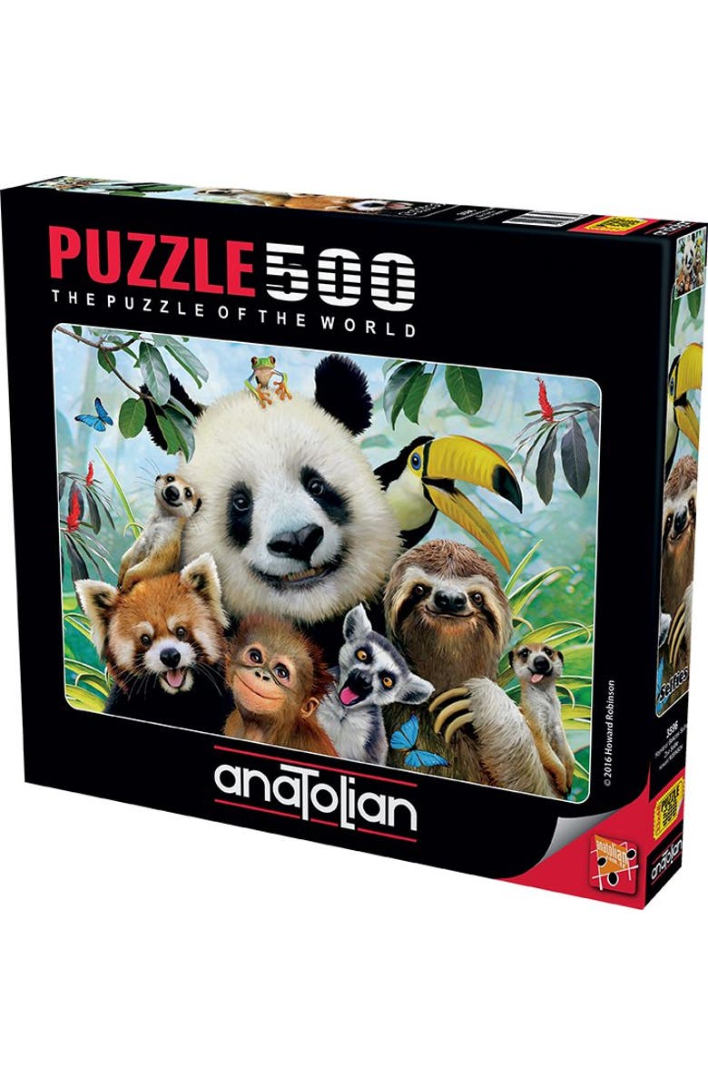 Anatolian Zoo Selfie 500 piece Jigsaw Puzzle for Adults, Main, color,