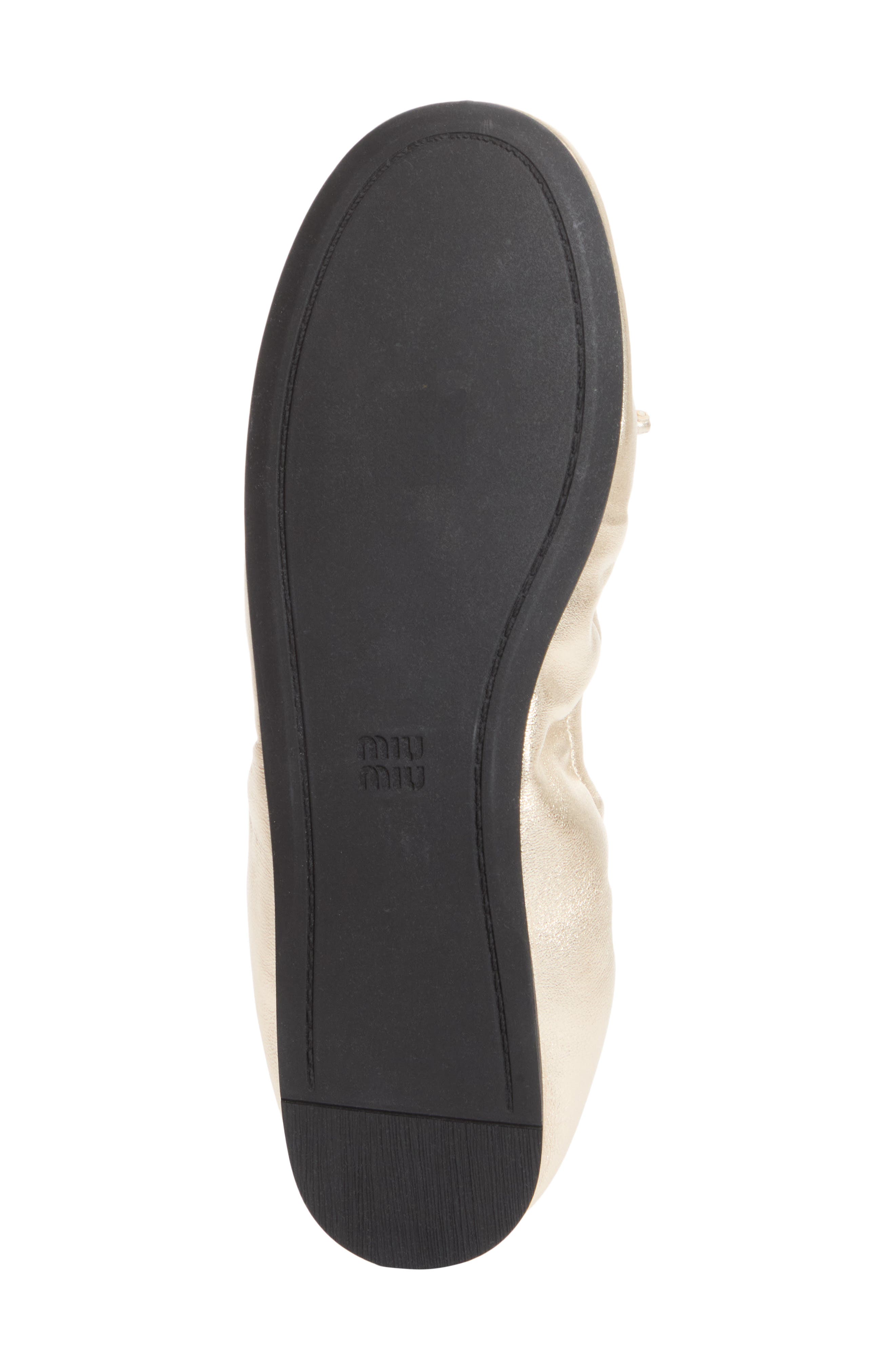 Metallic Ballerina Flat, Alternate, color, PIRITE