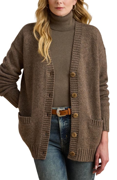 Long Wool Blend Cardigan