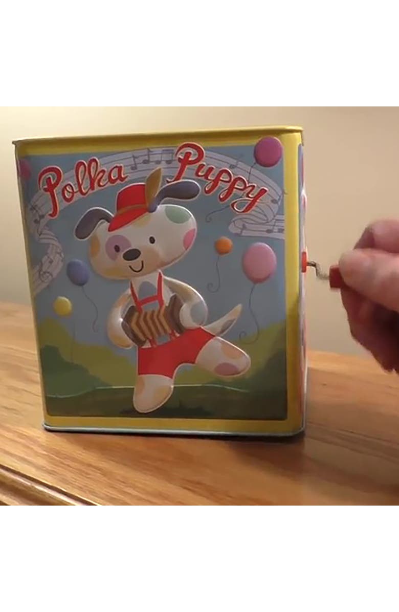 Schylling Polka Puppy Jack In Box, Alternate, color, 