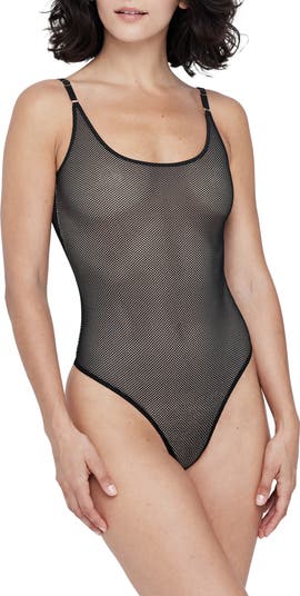 Mesh thong bodysuit online