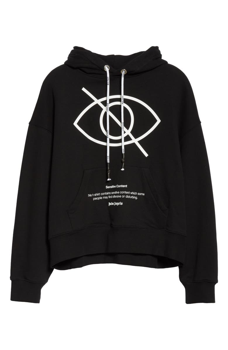 Palm Angels Sensitive Content Graphic Hoodie, Alternate, color, 