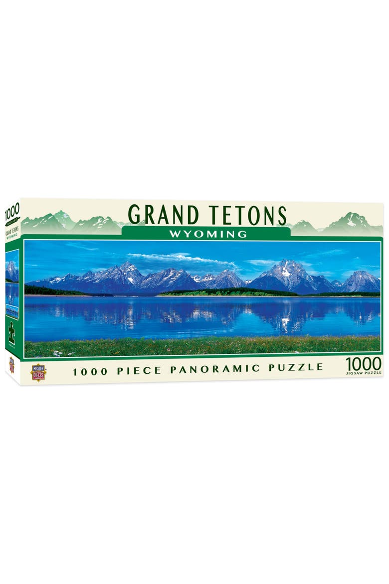 Grand Tetons 1000pc Panoramic Puzzle, Main, color, Multicolor
