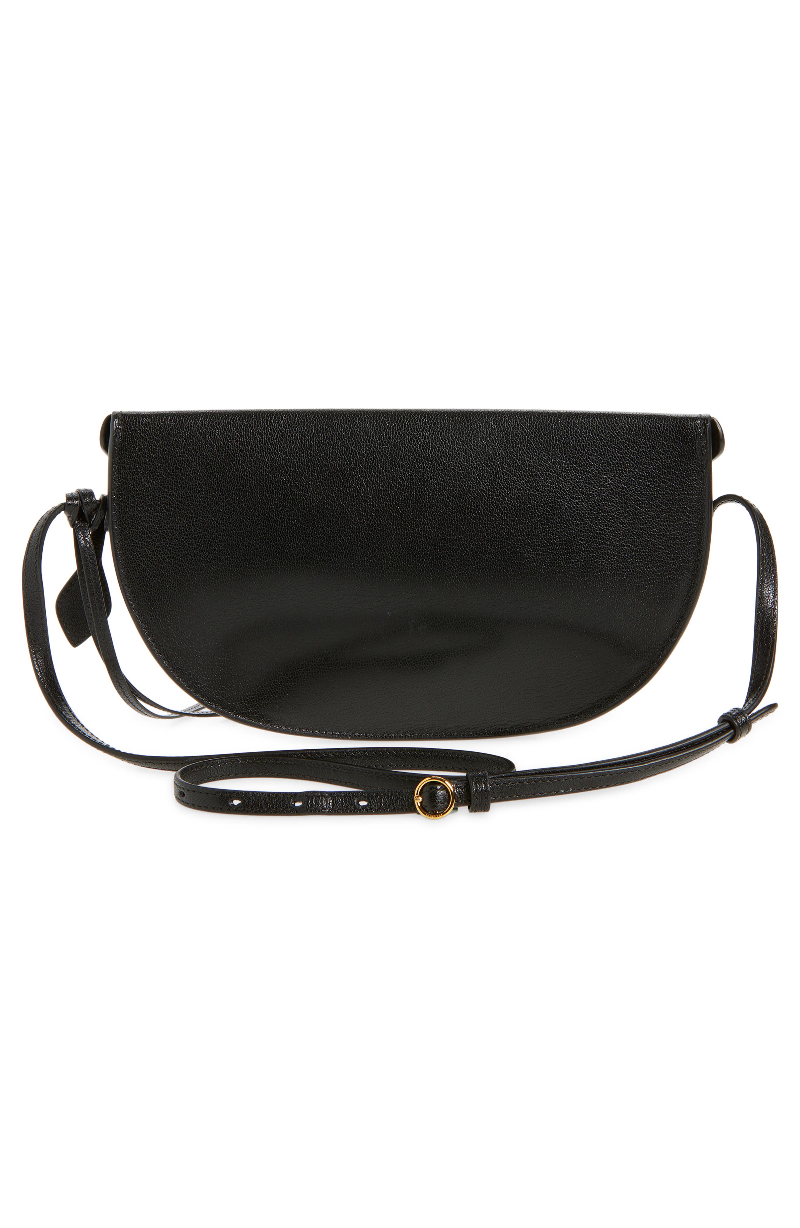 Alaïa Hip East West Crossbody Bag, Alternate, color, Noir