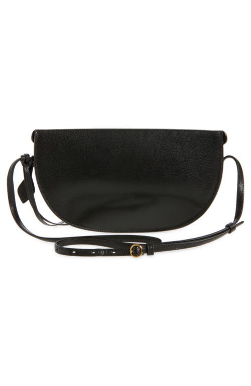 Alaïa Hip East West Grained Leather Cross-body Bag In Black