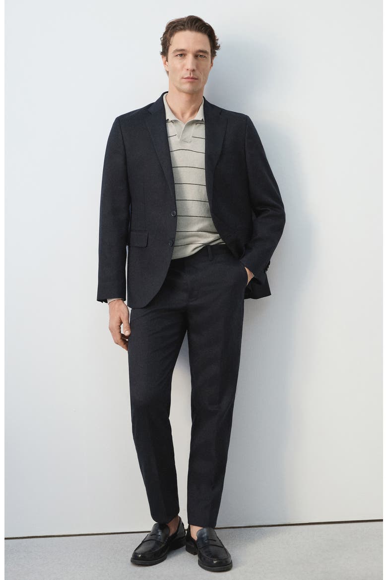 Amalfi Slim Fit Suit Trousers, Alternate, color, NAVY