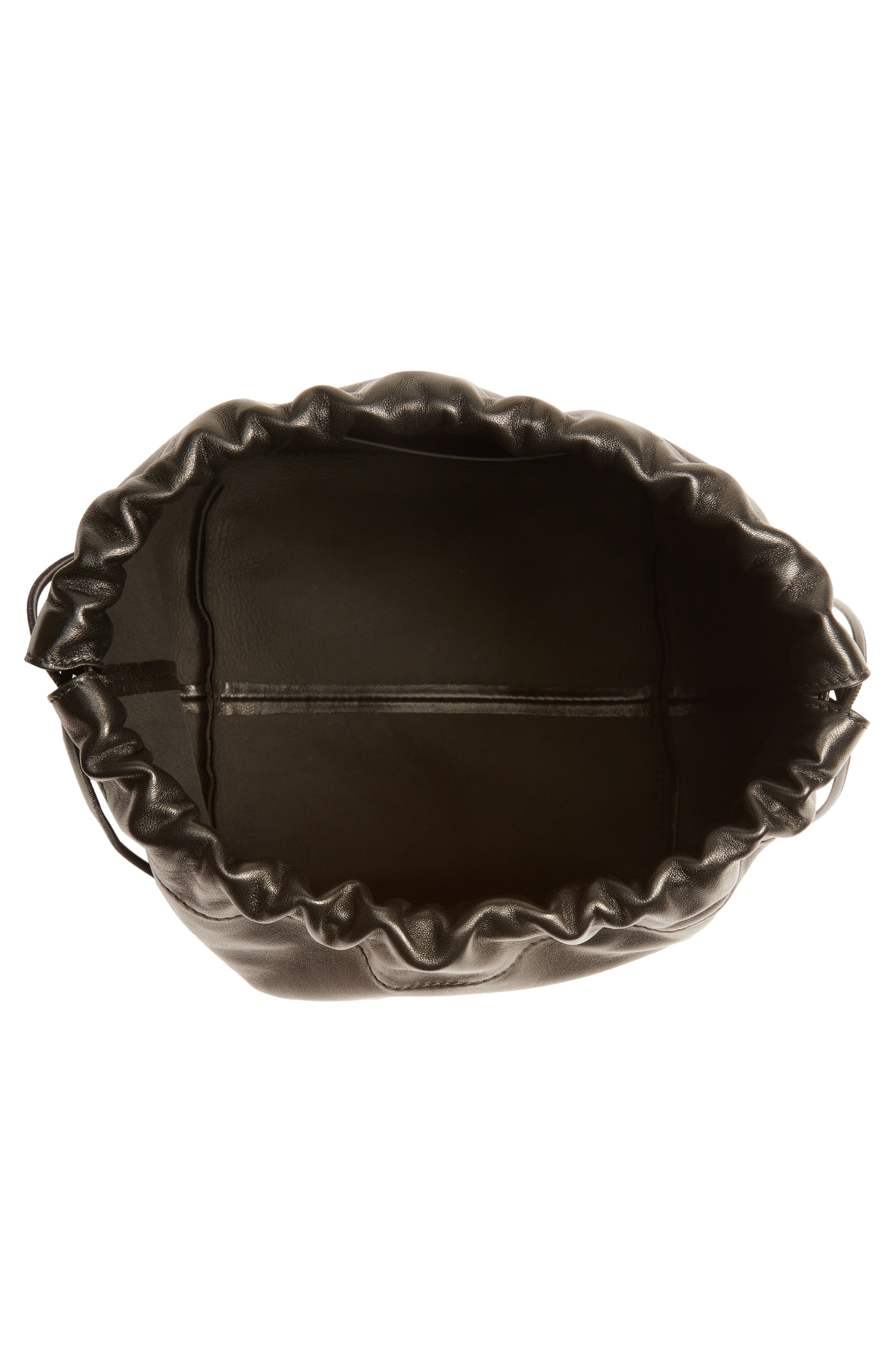 Jil Sander Small Drawstring Leather Crossbody Bag, Alternate, color, 