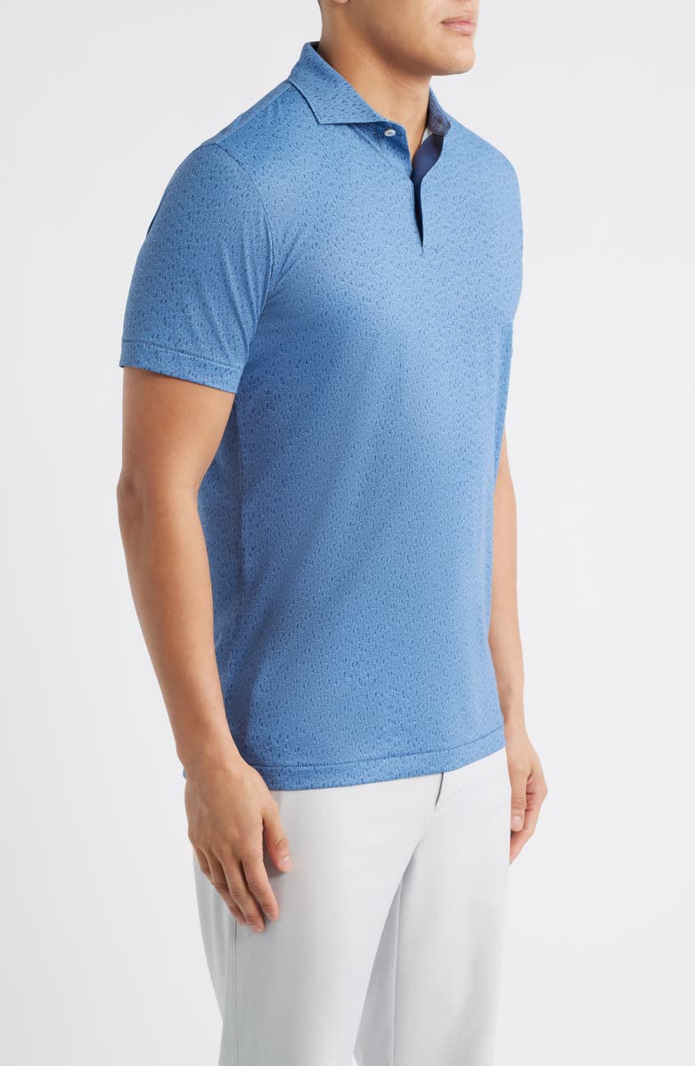 Peter Millar Jazz Club Performance Jersey Golf Polo, Alternate, color, Storm