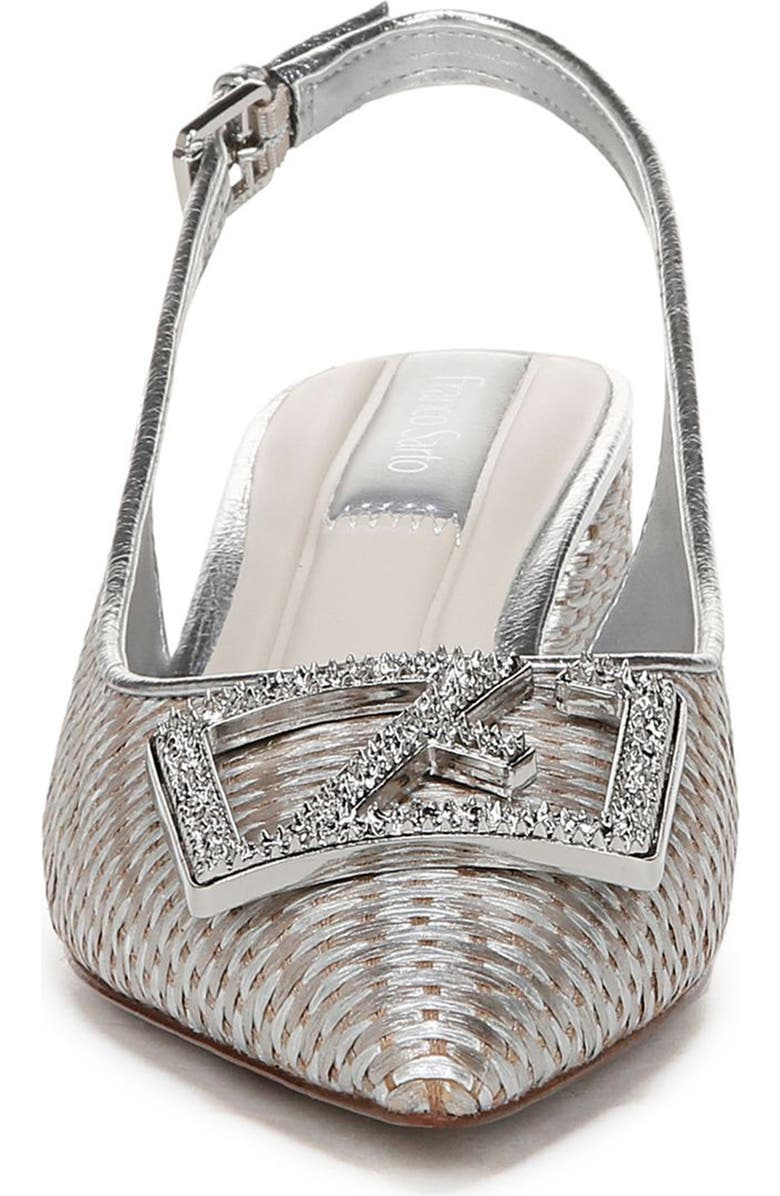 Franco Sarto Racer Slingback Pointed Toe Pump, Alternate, color, Grey