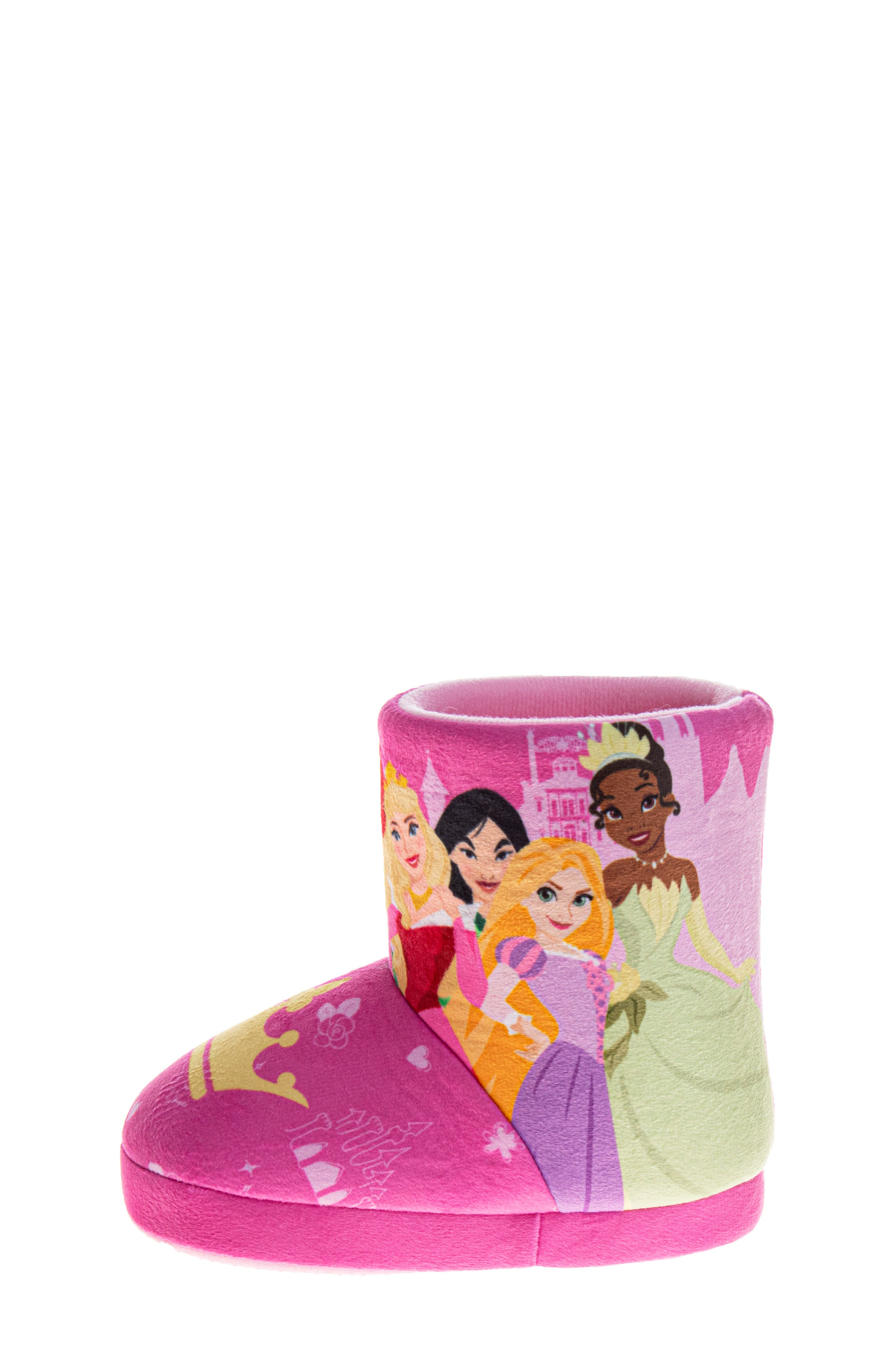 Kids' Disney Princess Slipper Bootie, Alternate, color, PINK