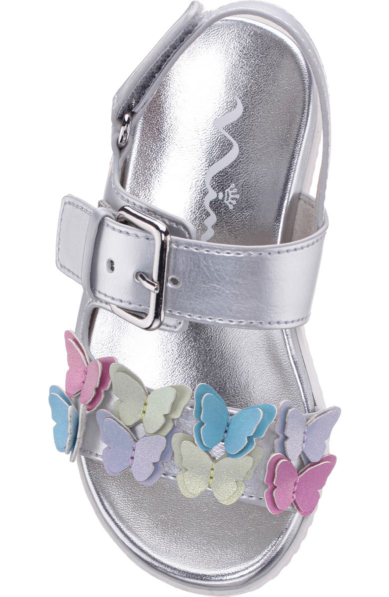 Nina Kids' Pollie Sandal, Alternate, color, Silver/Multi
