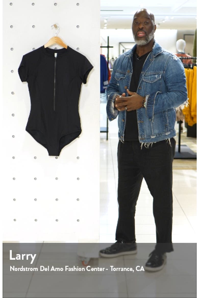 Front Zip One-Piece Swimsuit video