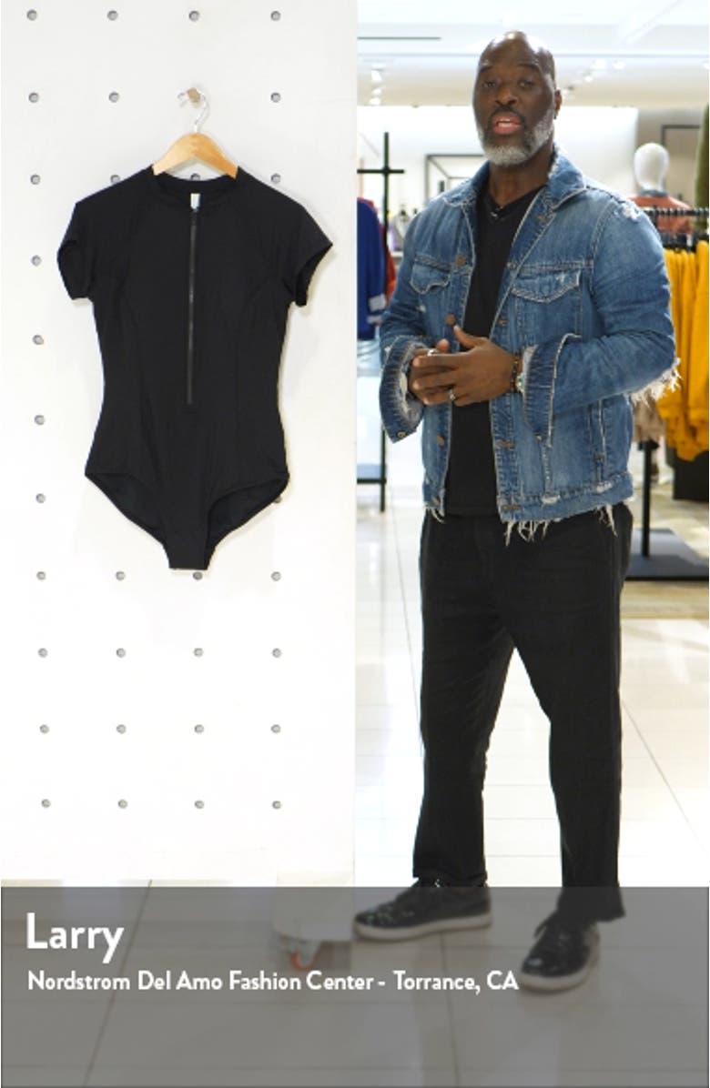 Front Zip One-Piece Swimsuit, sales video thumbnail