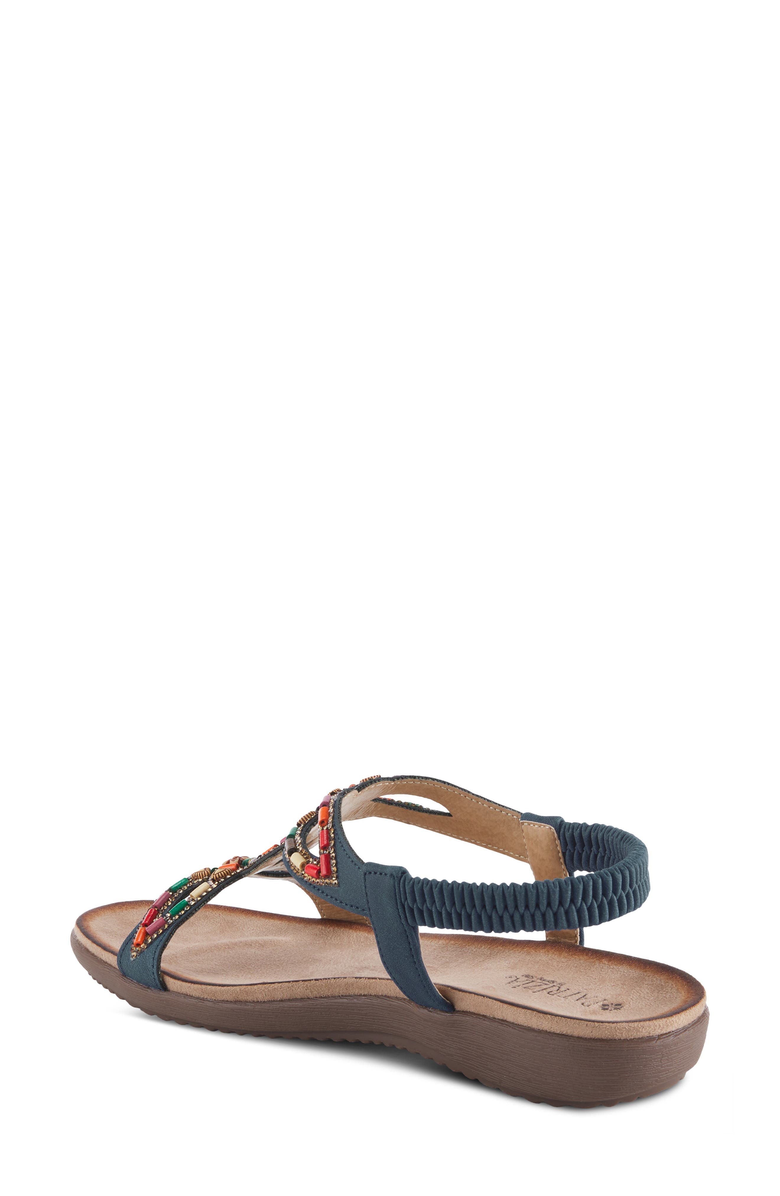 Volcanic Wedge Sandal, Alternate, color, NAVY