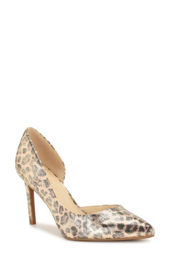 Nine West Everytime D'orsay Pointed Toe Pump In Gold